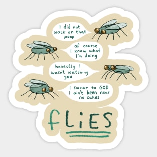 fLIES Sticker